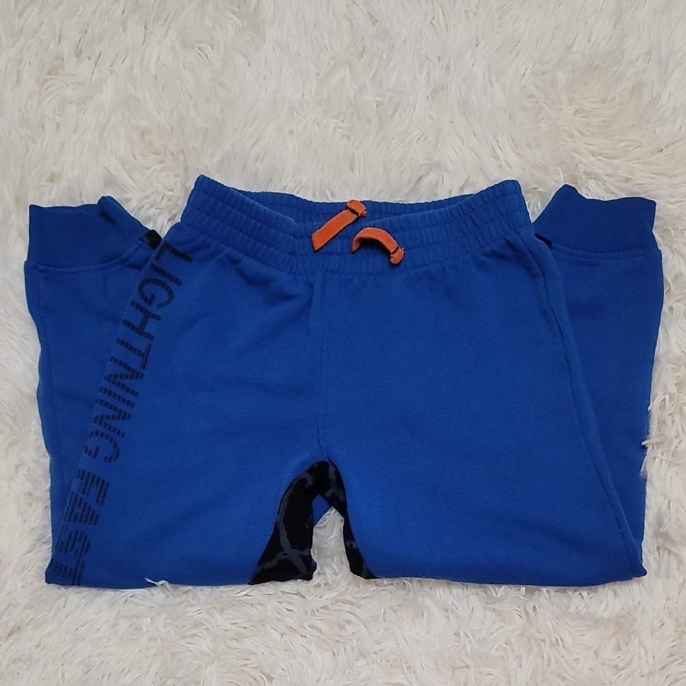 Joe Fresh, Vibrant Blue and Orange, Athletic, Joggers with Tapered Fit, Size 5